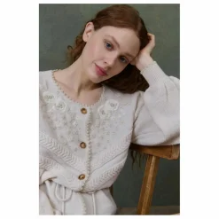 Louise Misha Cardigan Sandya - Collection Femme | Crème Discount