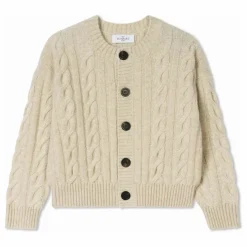 Bompard Cardigan Torsades Cachemire | Crème