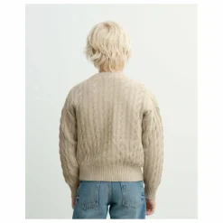 Bompard Cardigan Torsades Cachemire | Crème