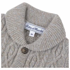 Enfant Tartine et Chocolat Pulls, Gilets|Pulls, Gilets|Cardigan Torsades Laine |