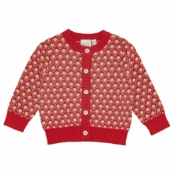 Flöss Cardigan Zuri Mérinos | Rouge Hot