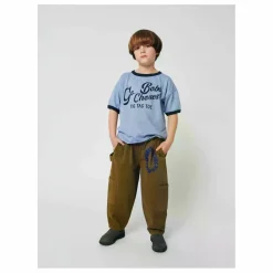 Bobo Choses Cargo Tic Tac Toe Coton Bio | Vert kaki Outlet