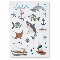Konges Sløjd Carnet à stickers Sail Away | Beige