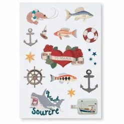 Konges Sløjd Carnet à stickers Sail Away | Beige