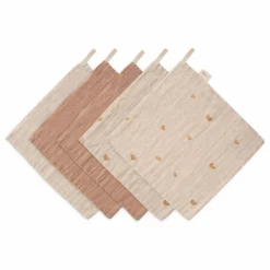 Outlet Mushie Carrés de bain - Set de 5 Multicolore