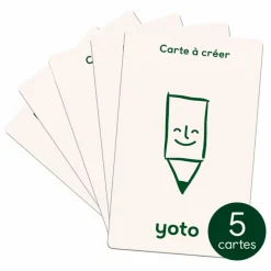 Yoto Player Cartes à créer - Pack de 5 Multicolore Clearance