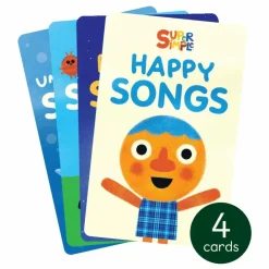Best Yoto Player Cartes Super Simple Songs Collection - Pack de 4 Multicolore
