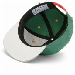 Clearance Hello Hossy Casquette Visière Plate Mini Captain Coton Bio | Vert