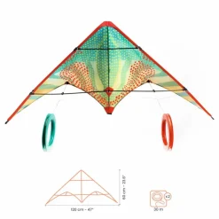 Best Djeco Cerf-volant Red dots Multicolore