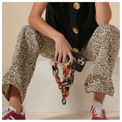 LaCoqueFrançaise Chaine Longue Ambre 120 cm | Multicolore Online