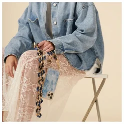 LaCoqueFrançaise Chaine Longue Cassy Fleurs 120 cm |