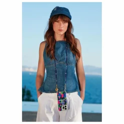 LaCoqueFrançaise Chaine Longue Leda 120 cm | Bleu Best