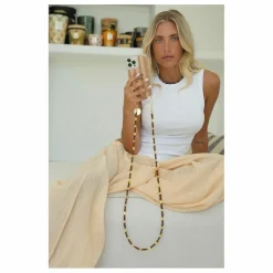 LaCoqueFrançaise Chaine Longue Liviya 120 cm | Marron New