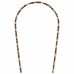 LaCoqueFrançaise Chaine Longue Liviya 120 cm | Marron New