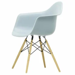 Vitra Chaise DAW - piétement érable - Charles & Ray Eames | Gris bleuté Discount
