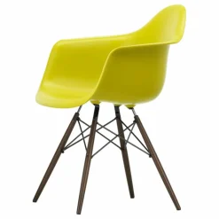 Vitra Chaise DAW - piétement érable - Charles & Ray Eames | Jaune moutarde New