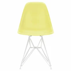 Vitra Chaise DSR Plastic - piètement blanc epoxy - Charles & Ray Eames | Jaune citron Clearance