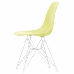 Vitra Chaise DSR Plastic - piètement blanc epoxy - Charles & Ray Eames | Jaune citron Clearance