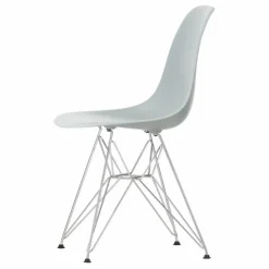 Vitra Chaise DSR Plastic - piètement Chromé - Charles & Ray Eames | Gris clair Discount