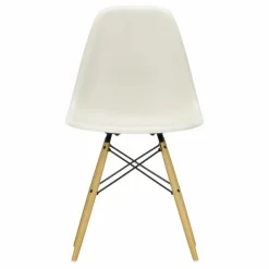 New Vitra Chaise DSW plastic - piètement érable - Charles & Ray Eames | Gris galet