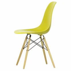 Best Vitra Chaise DSW plastic - piètement érable - Charles & Ray Eames | Jaune moutarde