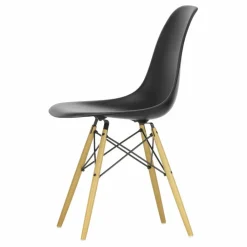 Vitra Chaise DSW plastic - piètement érable - Charles & Ray Eames | Noir Sale