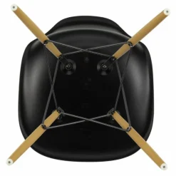 Vitra Chaise DSW plastic - piètement érable - Charles & Ray Eames | Noir Sale