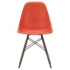 Vitra Chaise DSW plastic - piètement érable - Charles & Ray Eames | Rouge coquelicot New