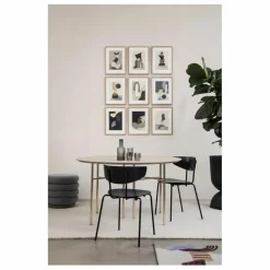 Ferm Living Chaise en chêne Herman | Bordeaux Hot