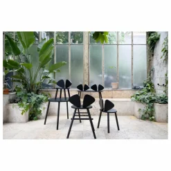 Nofred Chaise en chêne Souris | Noir Online