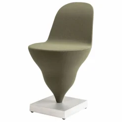 Moustache Chaise Gelato piètement brut - Jean-Baptiste Fastrez | Vert kaki Online