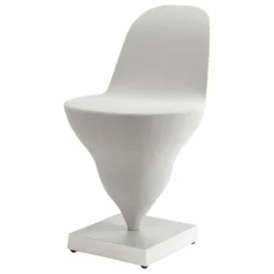 Sale Moustache Chaise Gelato piètement brut- Jean-Baptiste Fastrez | Ecru