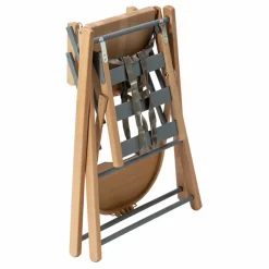 Outlet Combelle Chaise haute extra-pliante Sarah | Bleu gris