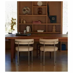 Clearance The Socialite Family Chaise Libera en toile tissée | Beige