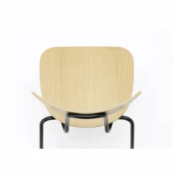 Vitra Chaises, Tabourets, Bancs|Chaise Moca - piètement noir - Jasper Morrison |