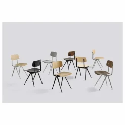 Hay Chaises, Tabourets, Bancs|Chaise Result en chêne fumé - Réedition Friso Kramer & Wim Rietveld |