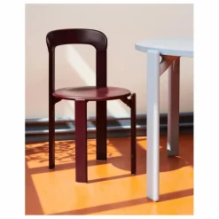 Online Hay Chaise Rey en bois laqué - Bruno Rey | Aubergine