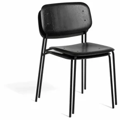 Hay Chaise Soft edge en bois | Noir Outlet