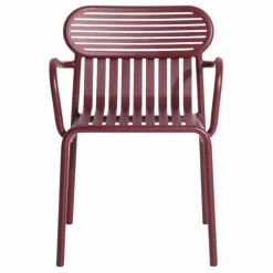 Discount Petite friture Chaise Week-end avec accoudoirs - Set de 2 | Bordeaux
