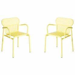Petite friture Chaise Week-end avec accoudoirs - Set de 2 | Jaune New