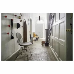 Discount Vitra Chaise Wire DKR-2 - Charles & Ray Eames Noir/Blanc