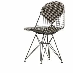 Discount Vitra Chaise Wire DKR-2 - Charles & Ray Eames Noir/Blanc