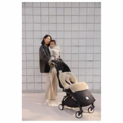 BINIBAMBA Chancelière universelle harnais fixe en peau d'agneau | Toast