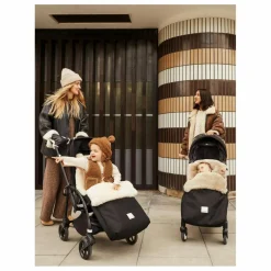 BINIBAMBA Chancelière universelle harnais fixe en peau d'agneau | Milk New