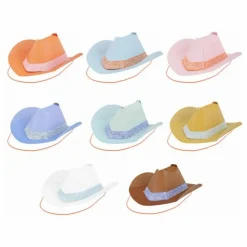 New Meri Meri Chapeaux de fête Western - Set de 8 Multicolore