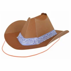 New Meri Meri Chapeaux de fête Western - Set de 8 Multicolore