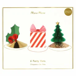 Meri Meri Chapeaux festifs Noël - Set de 6 Multicolore