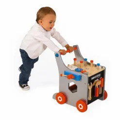Janod Chariot magnétique Brico'Kids en bois avec 25 accessoires Multicolore Best