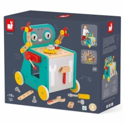 Online Janod Chariot Robot Brico'Kids Multicolore