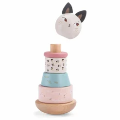 Moulin Roty Chat empilable Après la Pluie | Ecru New